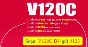 Đăng ký gói cước V120C Viettel miễn phí gọi thoại- giải trí thả ga suốt 30 ngày