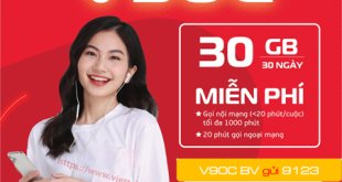 Đăng ký gói cước V90C Viettel chỉ với 90.000đ có ngay 30GB