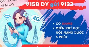 Đăng ký gói cước V15B Viettel nhận 500MB data, free thoại nội mạng liên tục 15 ngày