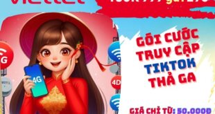 Đăng ký gói cước T50K Viettel nhận 50GB data lướt Tiktok thả ga cả tháng chỉ 50k