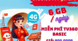 Đăng ký gói cước 6T5G150 Viettel online thả ga 6 tháng với ưu đãi 6GB mỗi ngày
