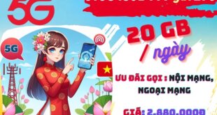 Đăng ký gói cước 6T5G480B Viettel dùng nửa năm với ưu đãi 3.600GB data và 7.800 phút gọi