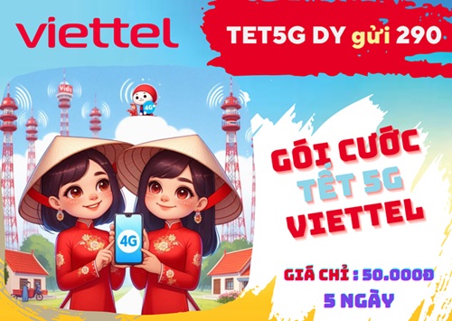 Gói TET5G Viettel nhận ưu đãi 25GB data, liên lạc và giải trí thả ga