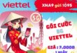 Gói cước XNA Viettel chỉ với 7.000đ có ngay 1GB DATA tốc độ cao