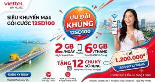 Gói Cước 12SD100 Viettel: Giá, Ưu Đãi Data Và Cách Đăng Ký
